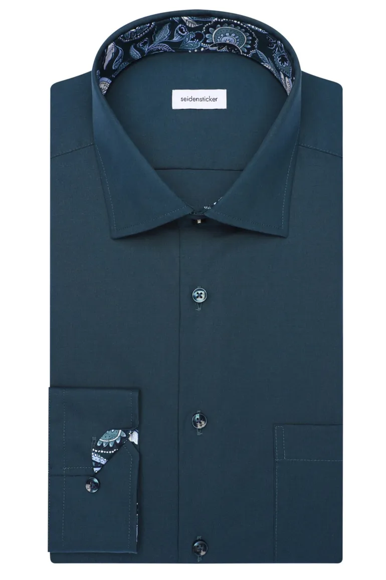 Seidensticker business overhemd blauw