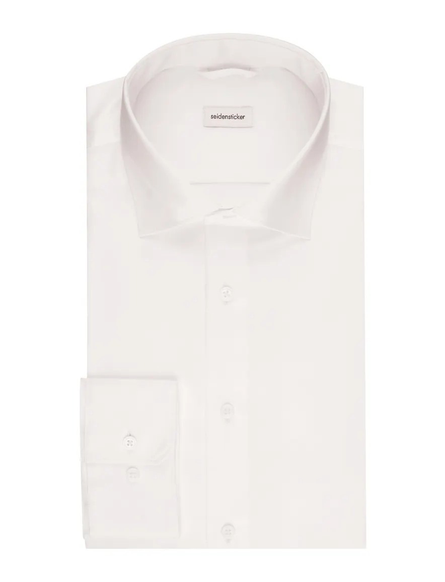 business overhemd wit Seidensticker slim fit