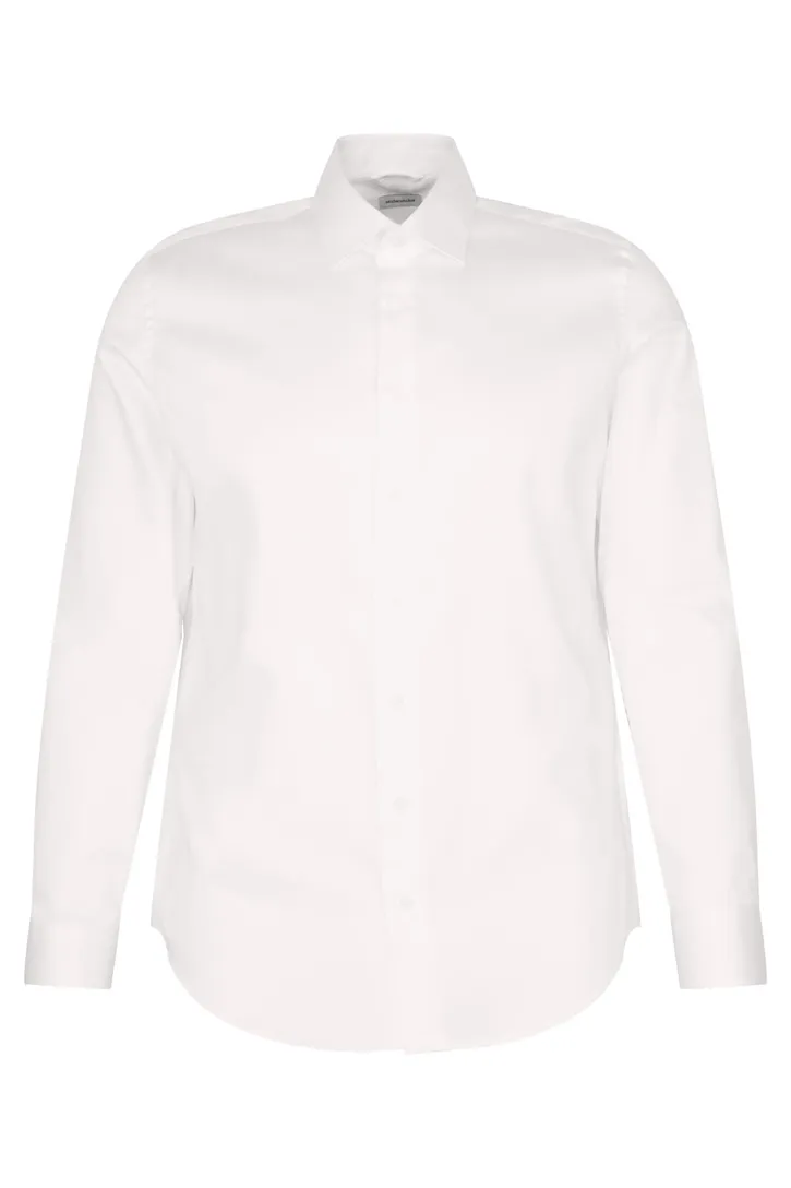 business overhemd Seidensticker slim fit wit