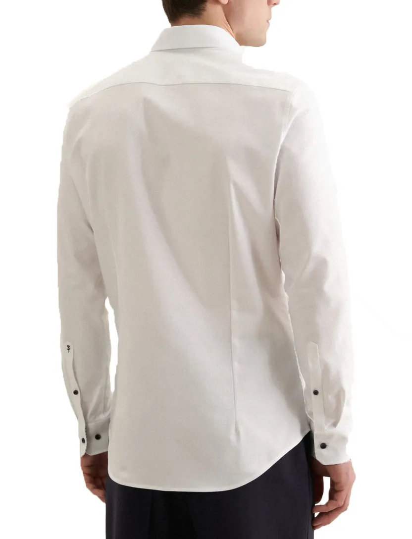 Overhemd Seidensticker Slim Fit wit effen 100% katoen