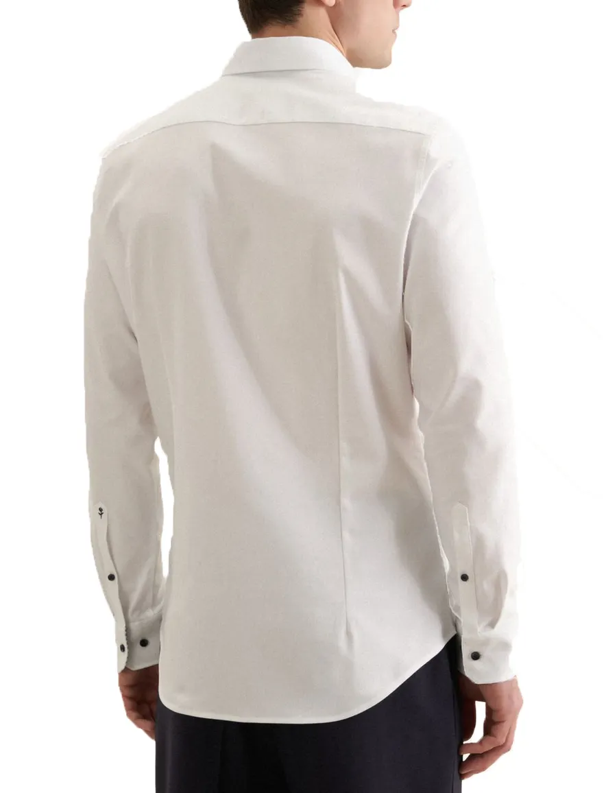 Seidensticker Slim Fit overhemd wit katoen-stretch