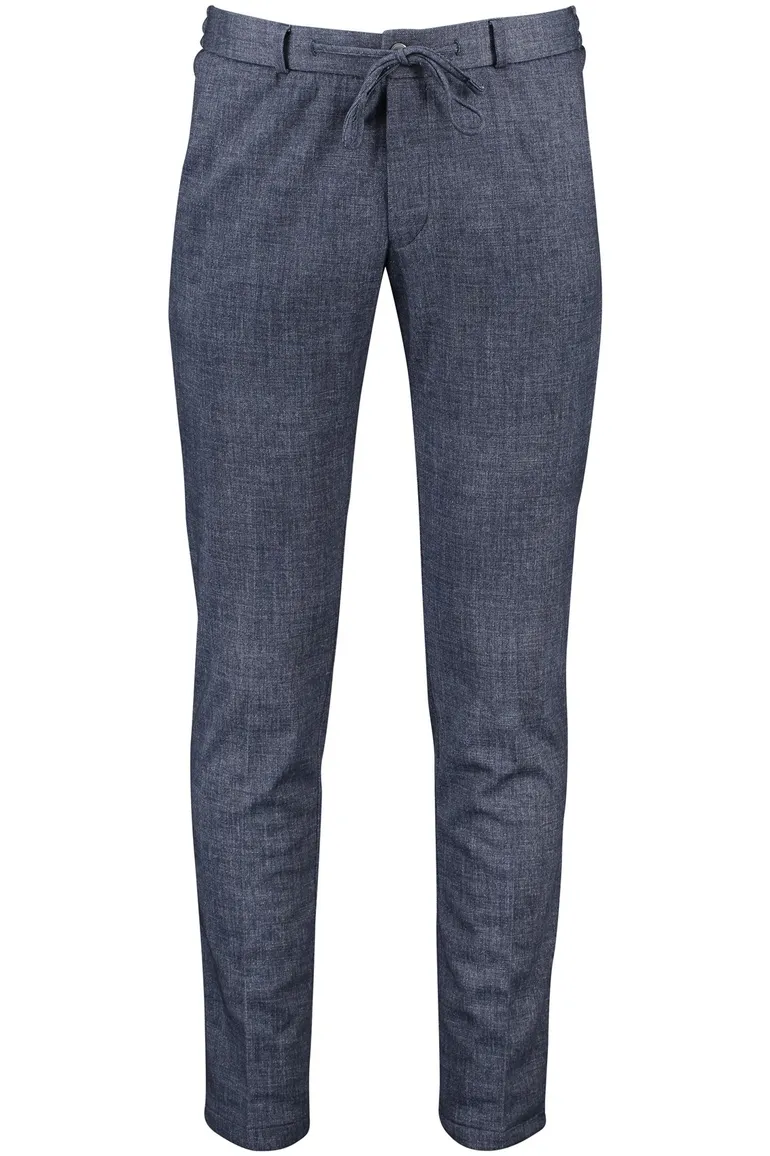 Chino Mix & Match Zuitable donkerblauw gemêleerd slim fit