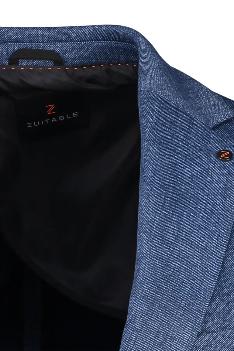Zuitable colbert mix & match blauw slim fit