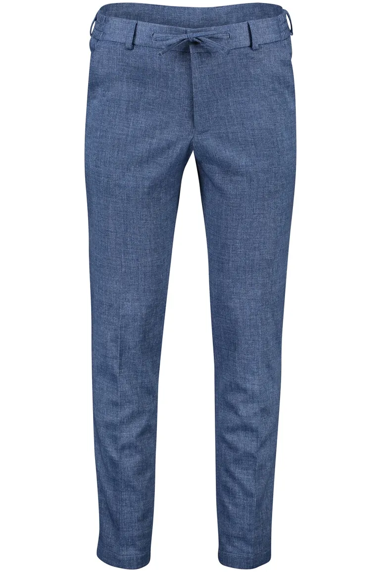 pantalon mix en match Zuitable blauw gemêleerd