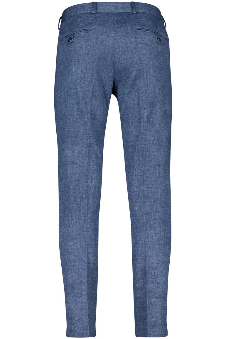pantalon mix en match Zuitable blauw gemêleerd