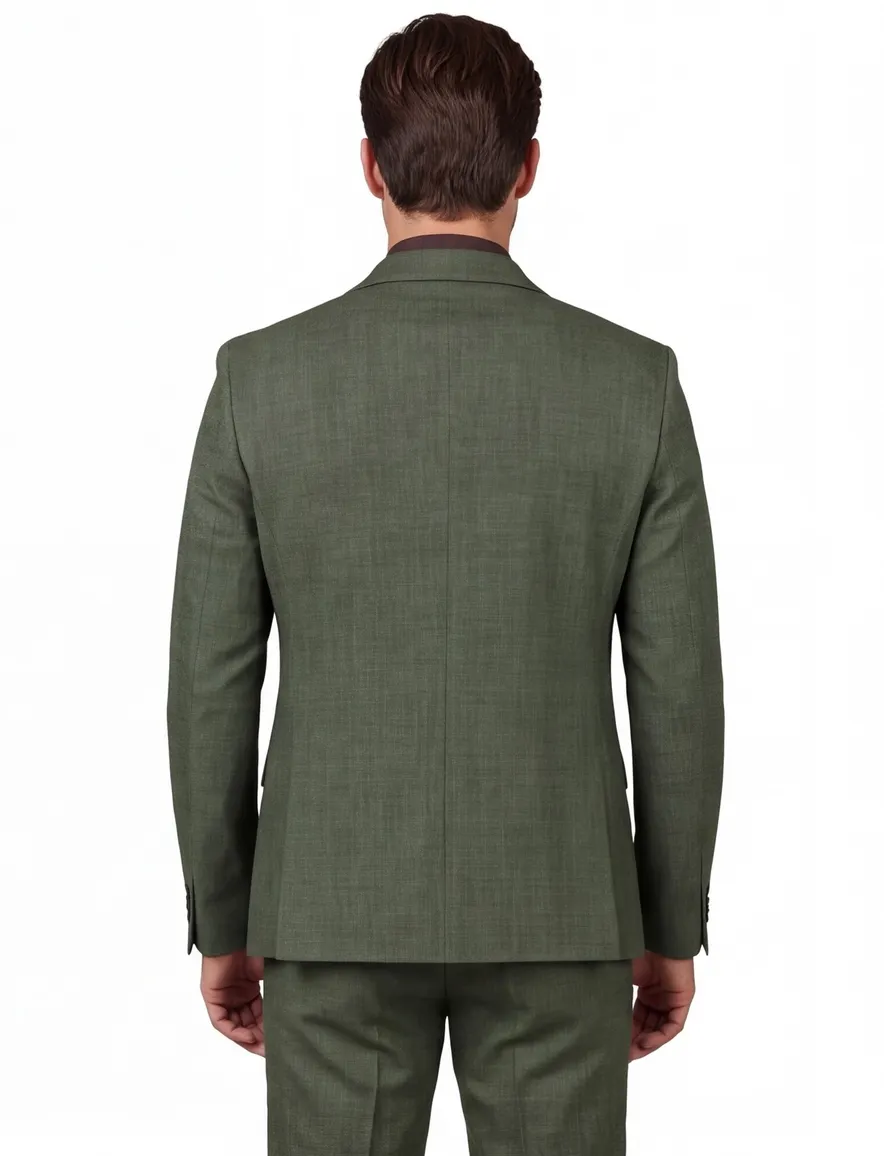 Zuitable colbert mix & match groen slim fit