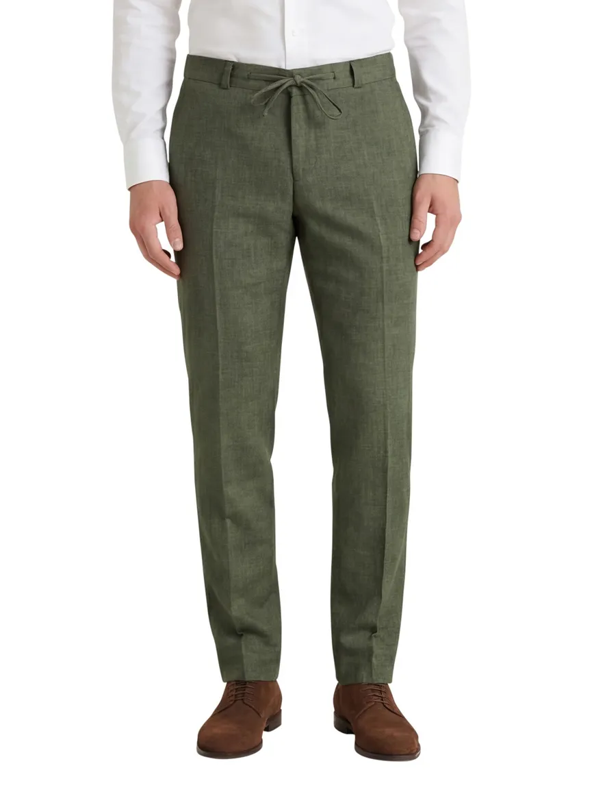 Zuitable pantalon mix en match groen gemêleerd