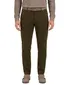 Katoenen flatfront broek Hiltl effen groen
