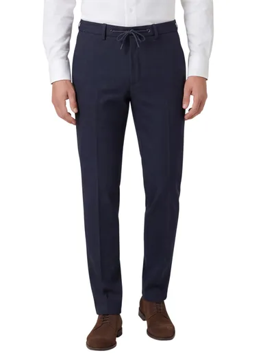 Born With Appetite Born with appetite pantalon mix en match donkerblauw touw