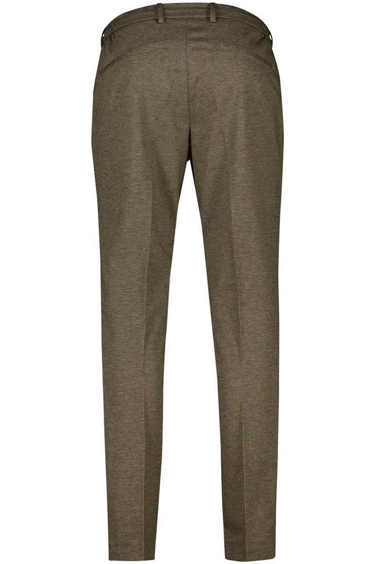 Born With Appetite chino Das Birds Eye Pants bruin polyester geruit