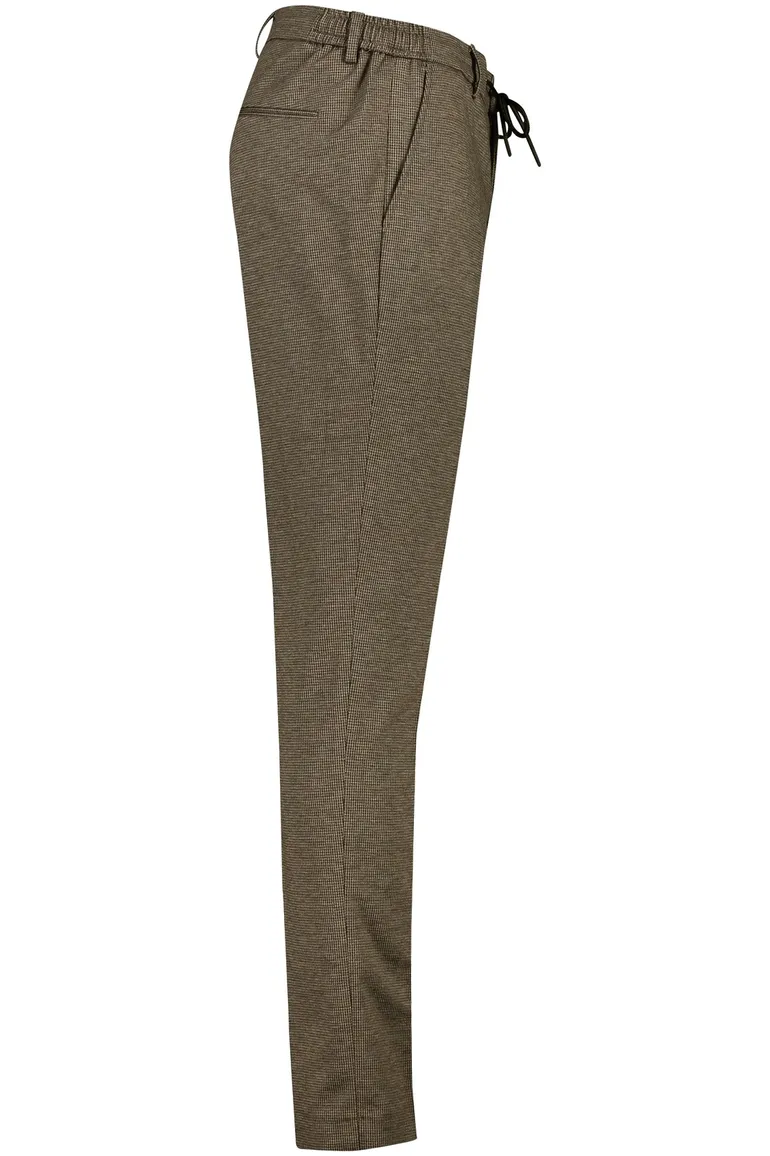 Born With Appetite chino Das Birds Eye Pants bruin polyester geruit