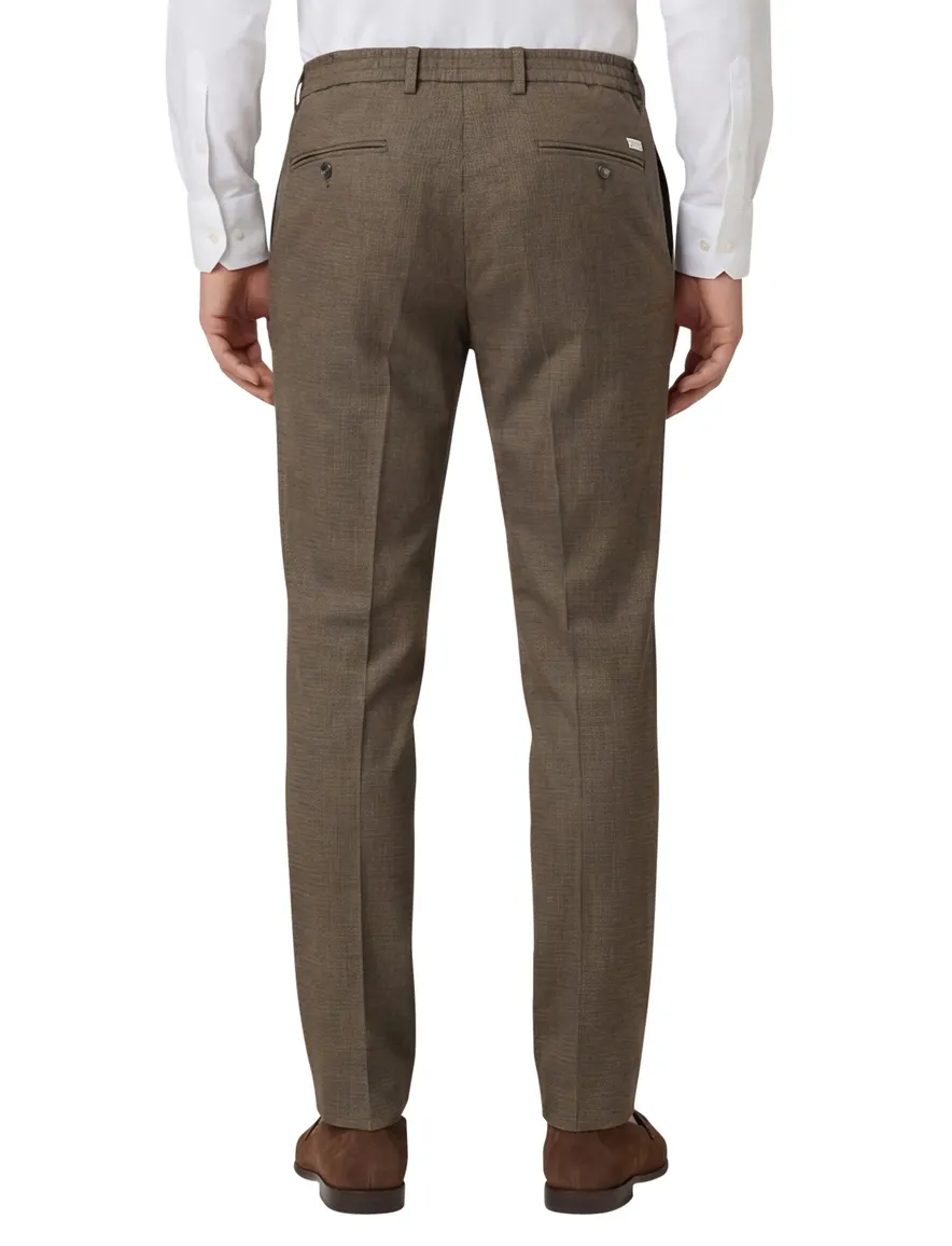 Born With Appetite chino Das Birds Eye Pants bruin geruit