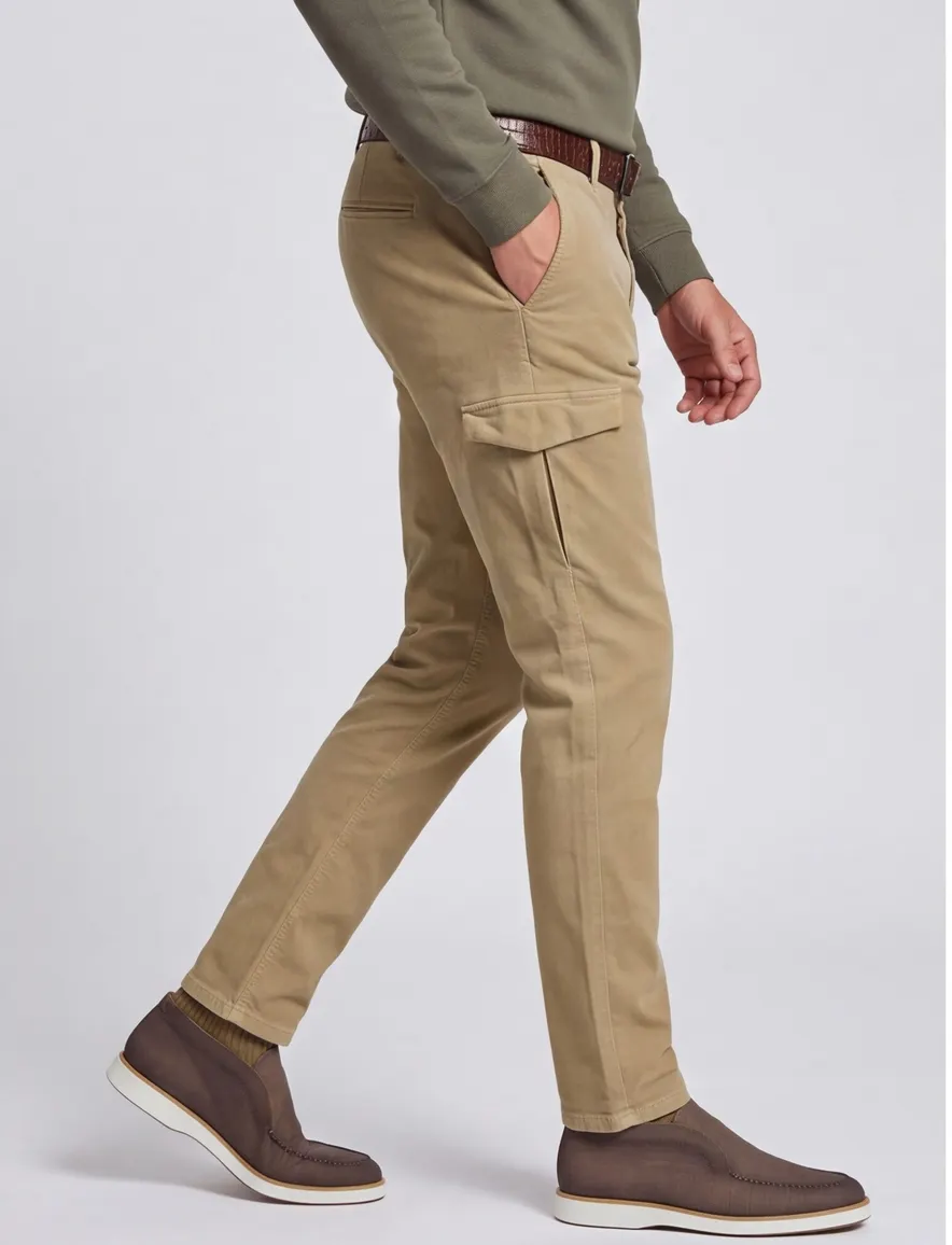 Born With Appetite Eber cargo beige corduroy
