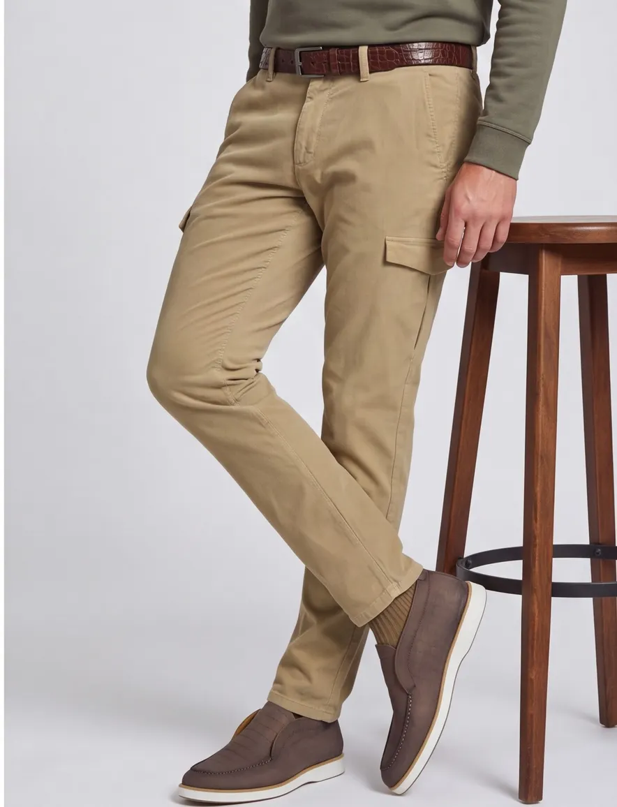 Born With Appetite Eber cargo beige corduroy