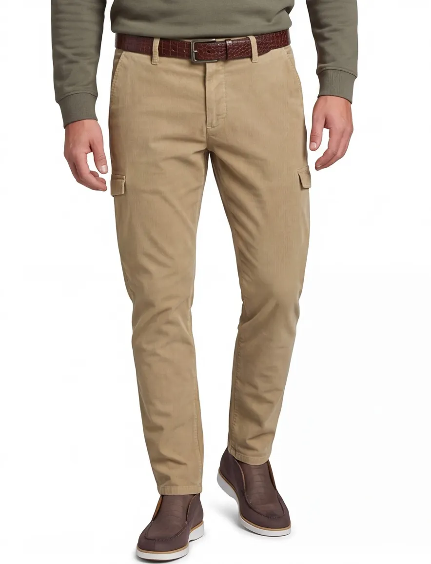 Born With Appetite Eber cargo beige corduroy