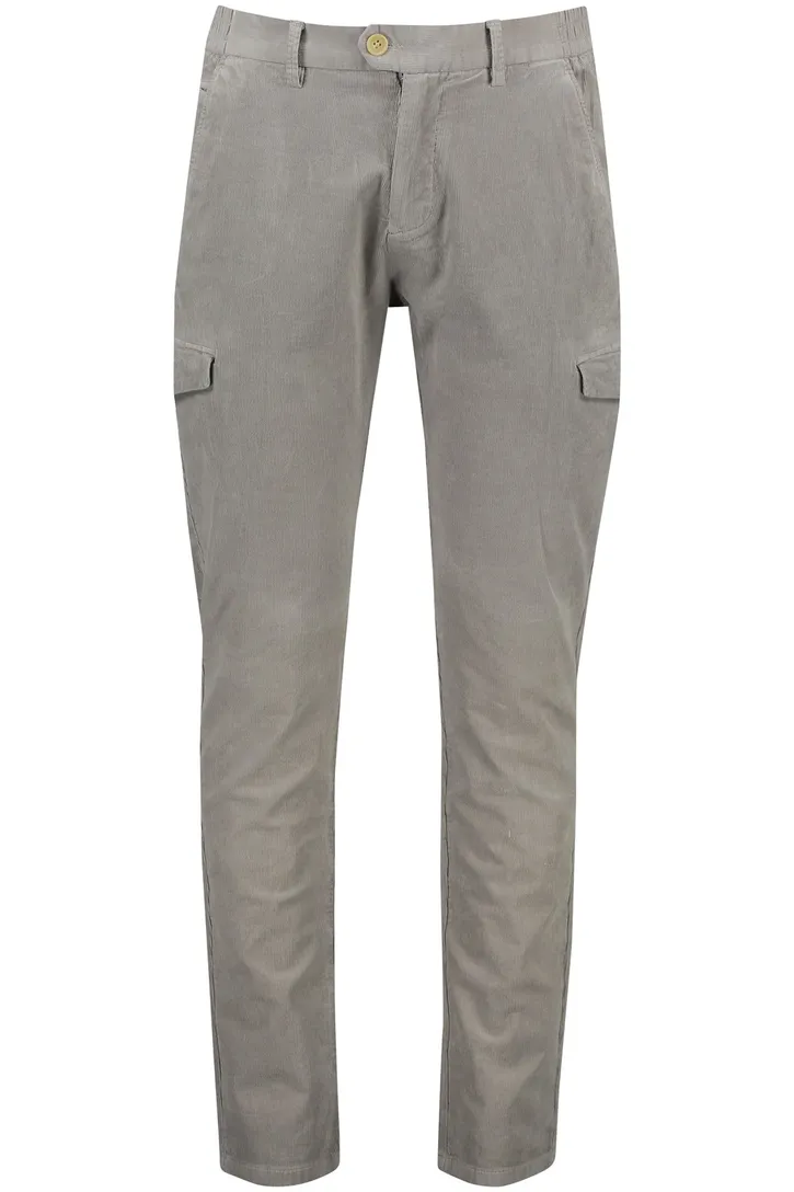 Born With Appetite Eber cargo grijs corduroy effen