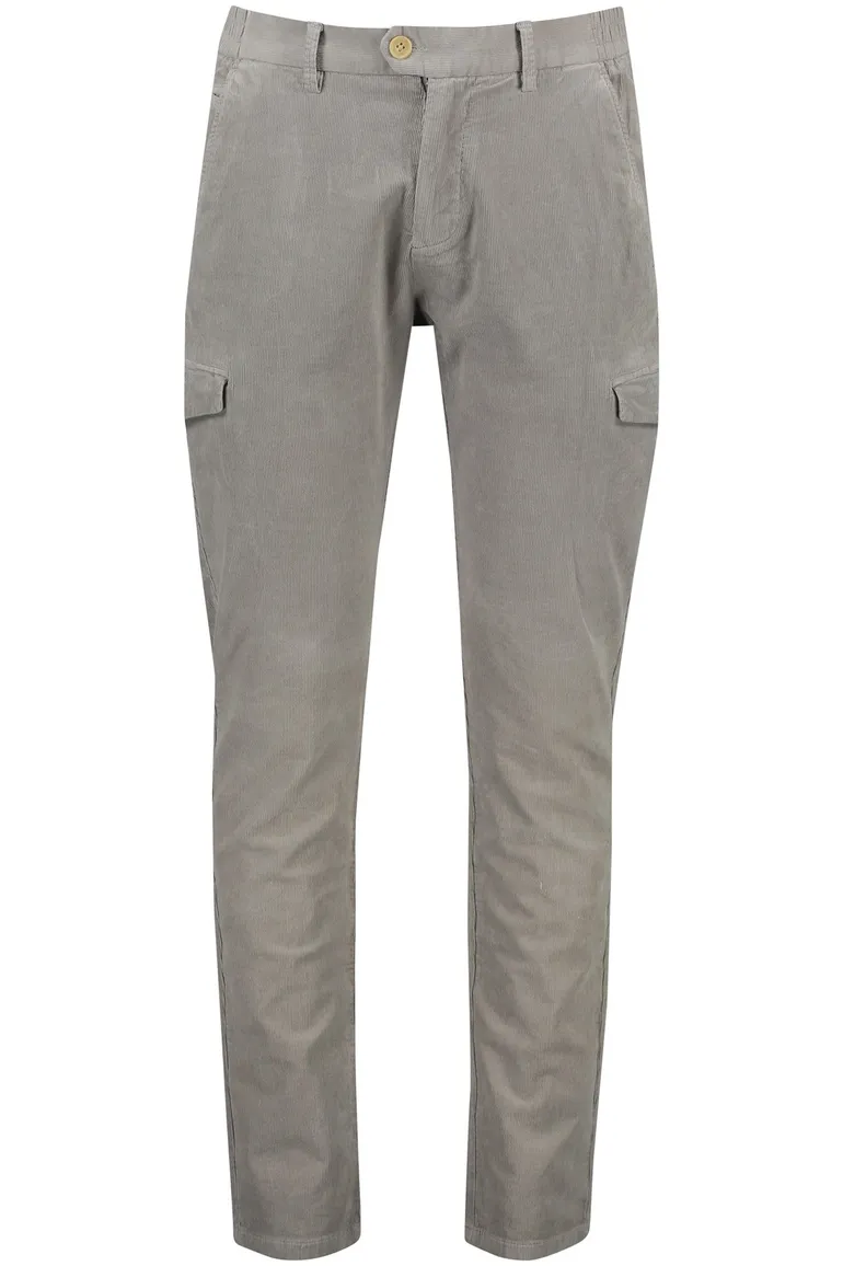 Born With Appetite Eber cargo grijs corduroy effen