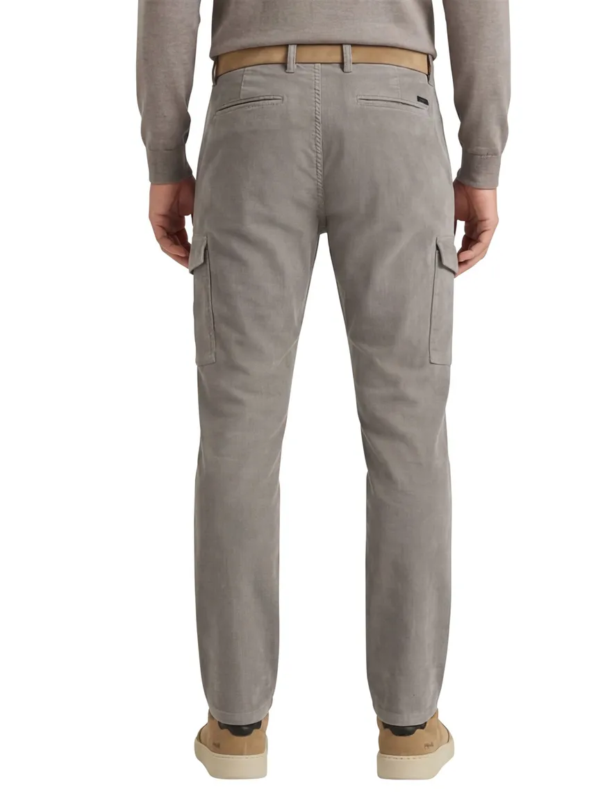 Born With Appetite Eber cargo grijs corduroy effen