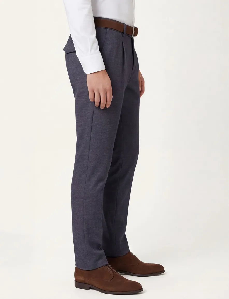 Born With Apetite chino donkerblauw