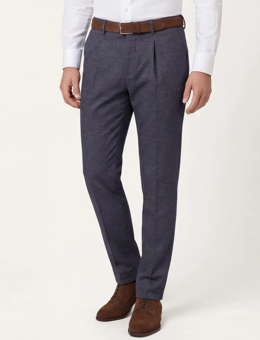 Born With Apetite chino donkerblauw
