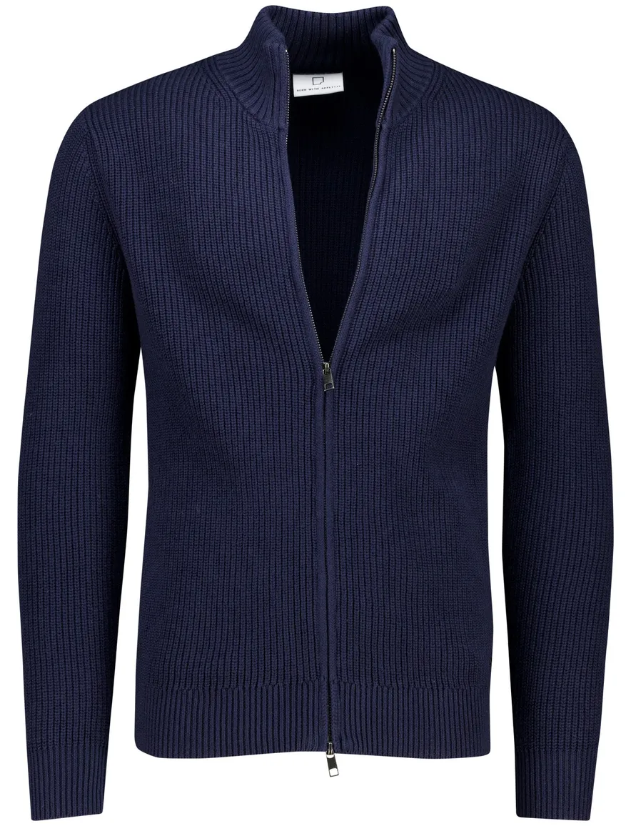 Born With Appetite vest Allvar donkerblauw katoen wol