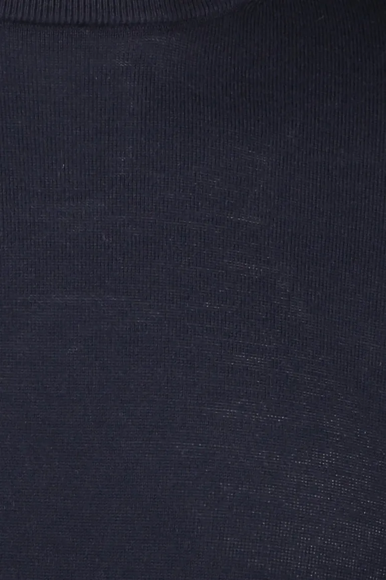 Born With Appetite trui donkerblauw merinowol