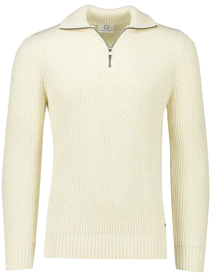 Born With Appetite halfzip trui Rigo beige