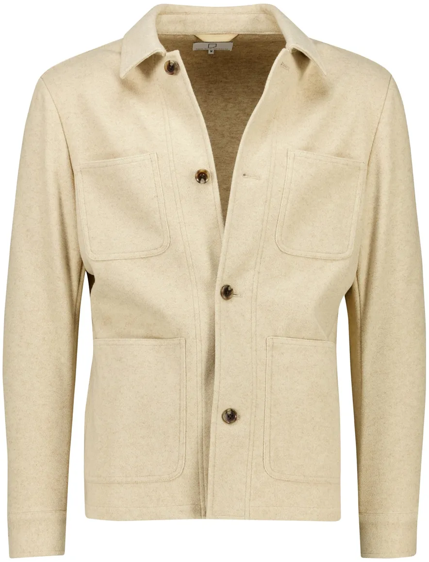 Born With Appetite overshirt beige met knopen