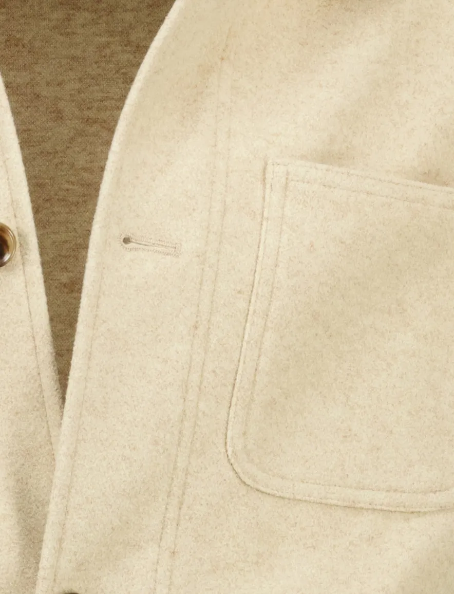 Born With Appetite overshirt beige met knopen