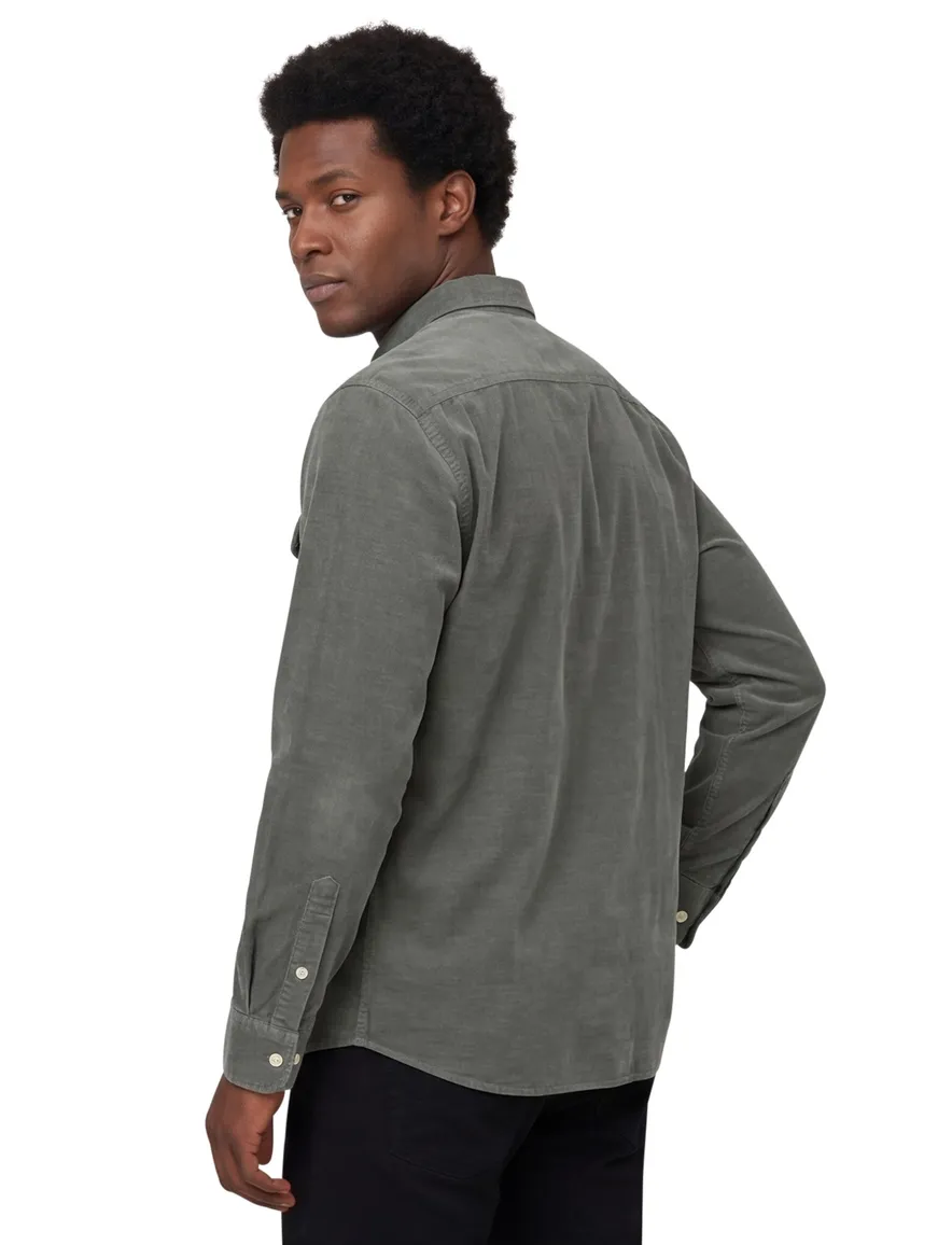 Camel Active overshirt groen wijde fit dubbele borstzak