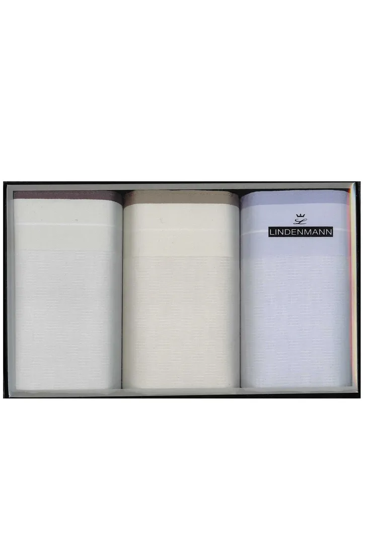 Zakdoeken Lindenmann 3 stuks multicolor katoen
