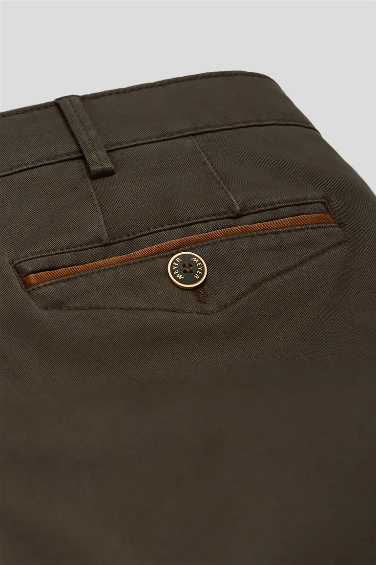 katoenen broek bruin Meyer Chicago