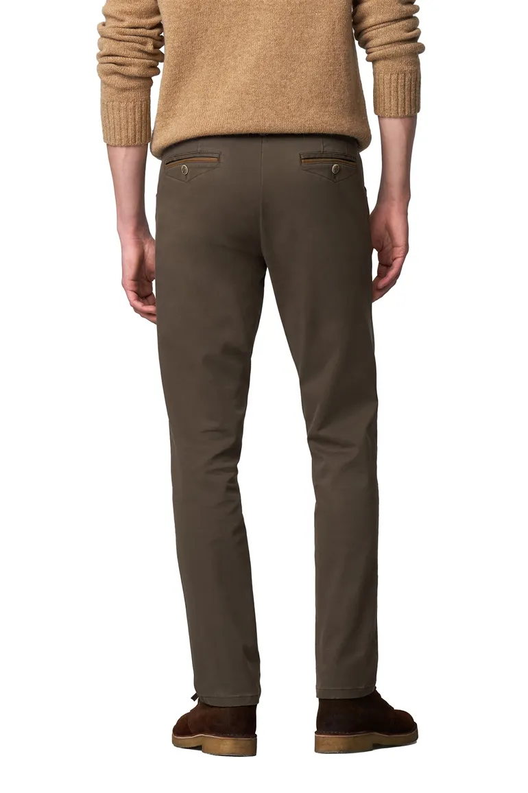 katoenen broek bruin Meyer Chicago