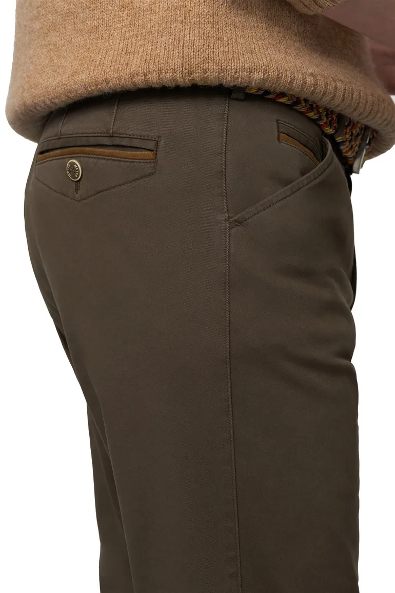 katoenen broek bruin Meyer Chicago