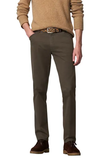 Meyer Meyer Chicago katoenen broek bruin