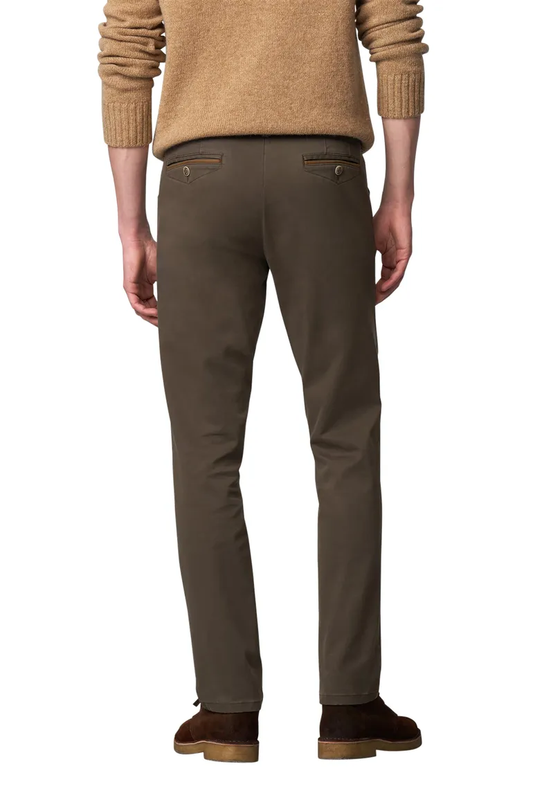 katoenen broek bruin Meyer Chicago