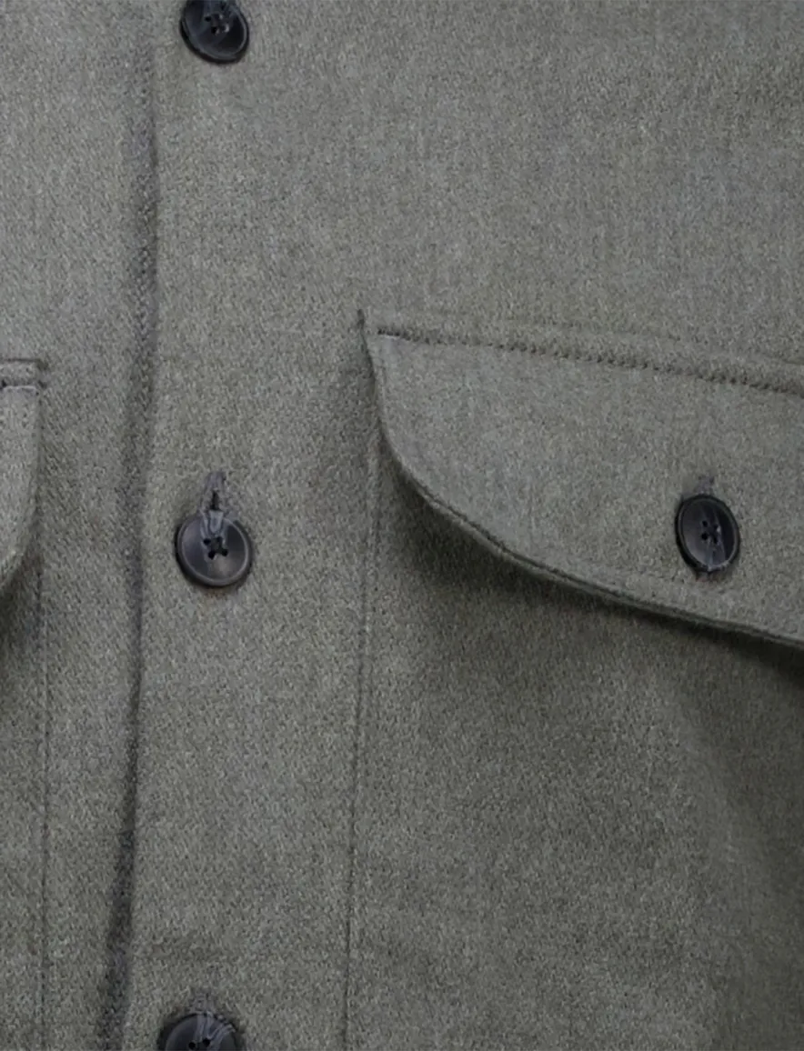 Jack & Jones overshirt antraciet katoen comfort fit