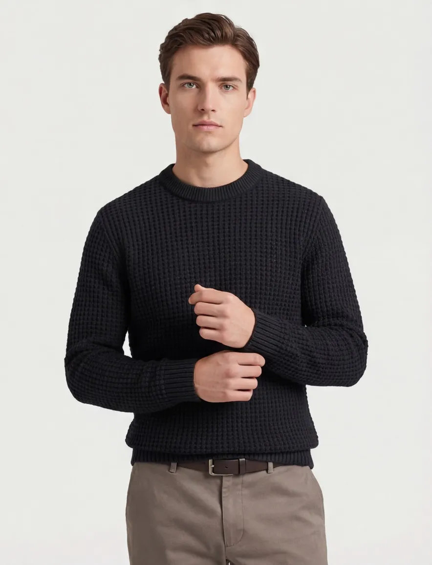 Jack & Jones trui zwart katoen big & tall