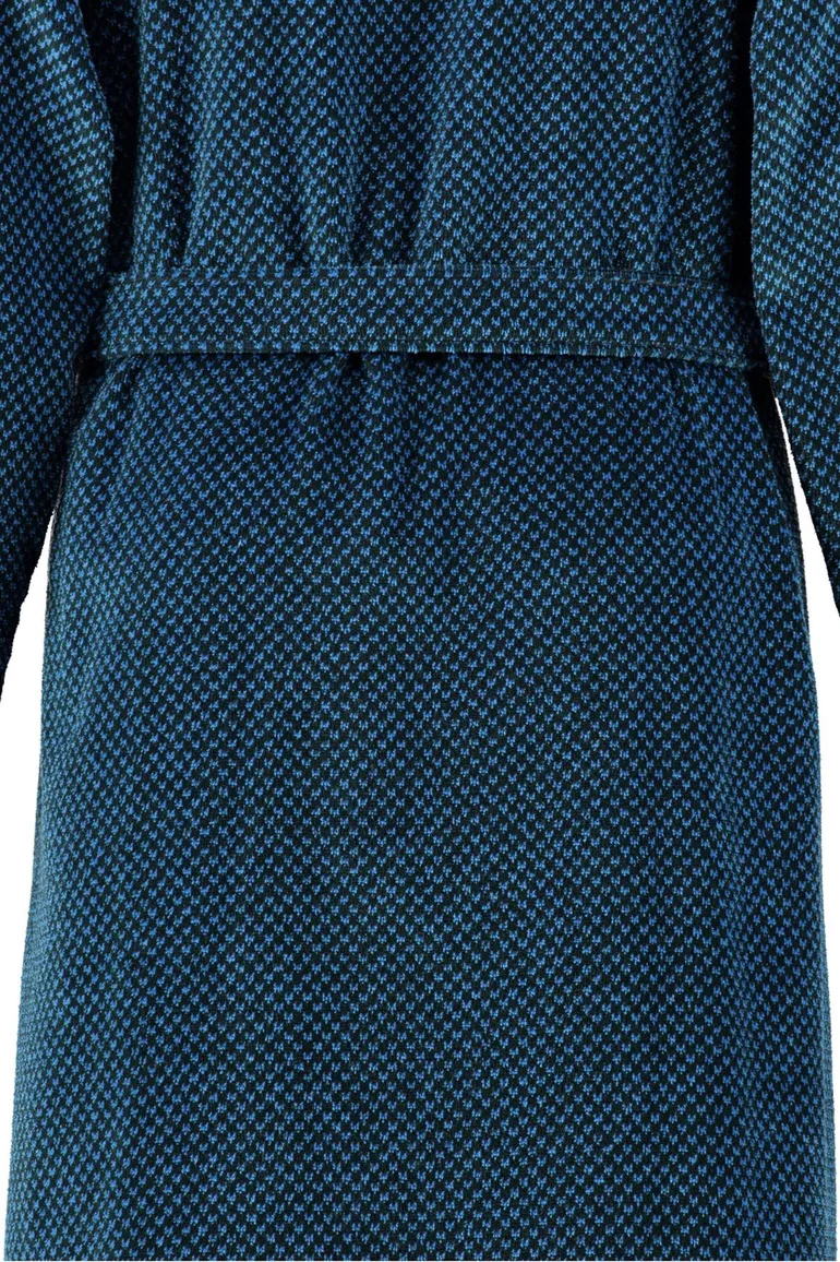badjas Cawö blauw zwart katoen