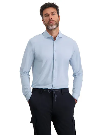 Blue Industry Blue Industry overhemd lichtblauw modern fit Non Iron