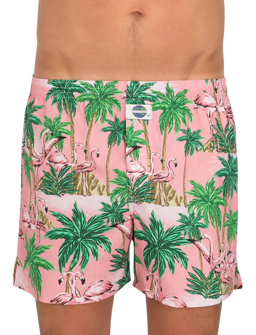 DEAL boxershort roze flamingo geprint
