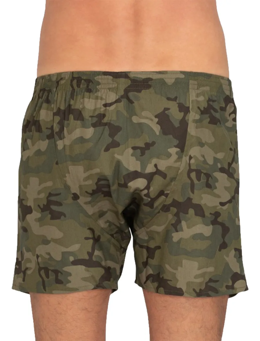DEAL boxershort legergroen katoen