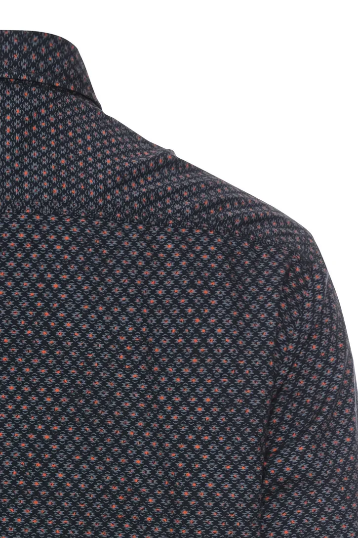 Camel Active overhemd donkerblauw geprint button down