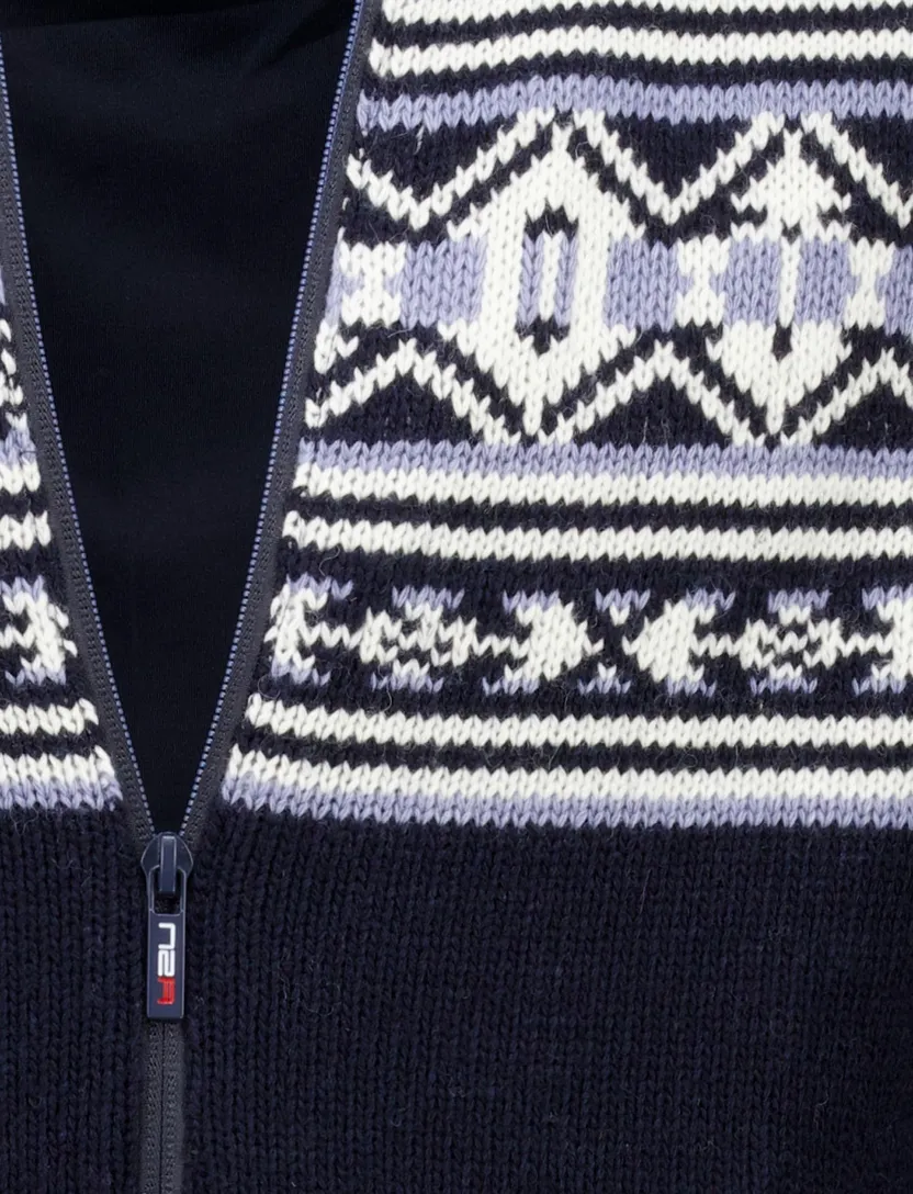 NZA vest Blake navy geprint