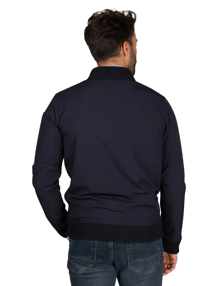 NZA vest Blake navy geprint