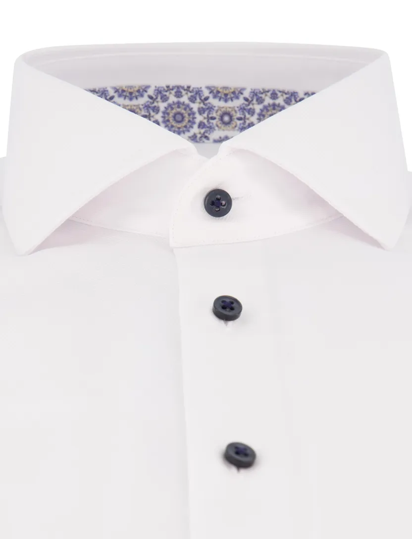 overhemd Eterna Modern Fit strijkvrij wit