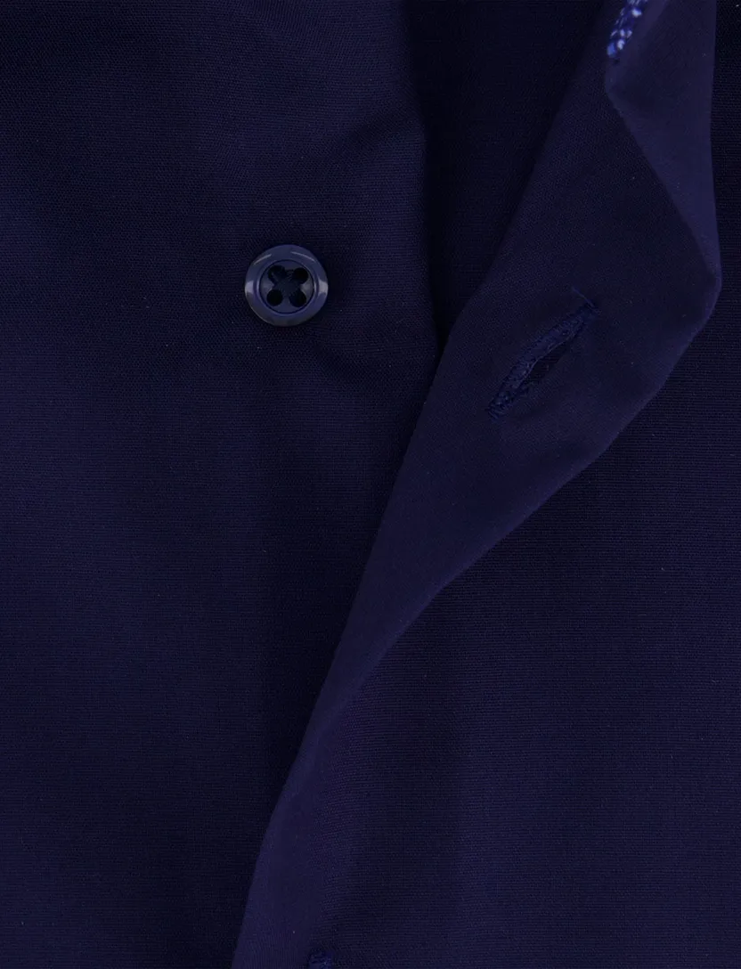 Eterna overhemd lange mouwen donkerblauw modern fit