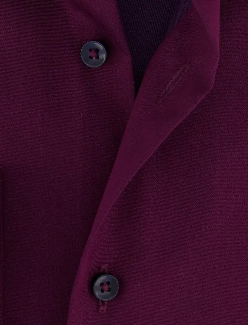 Eterna overhemd aubergine donkere knopen modern fit