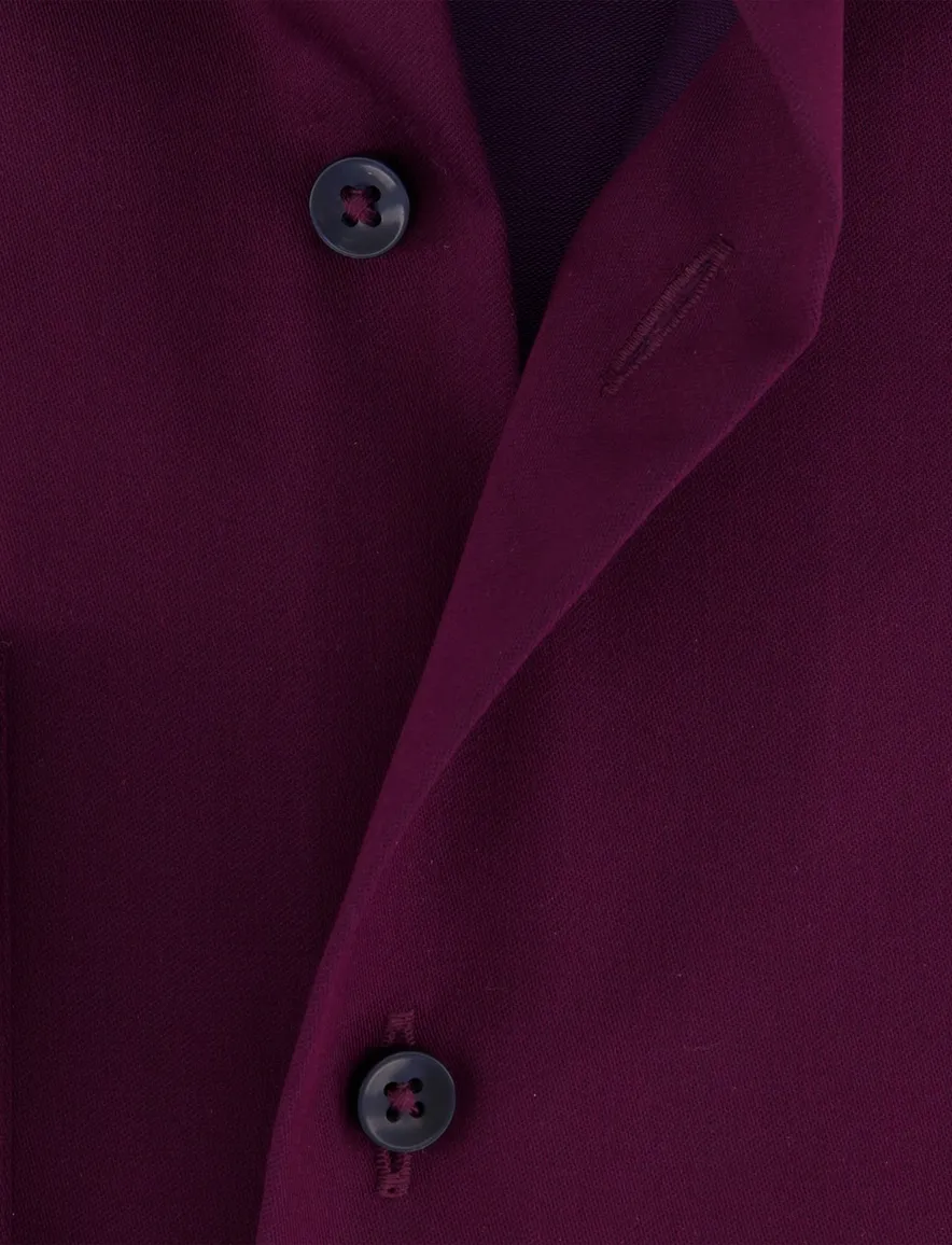 Eterna overhemd aubergine lange mouwen modern fit