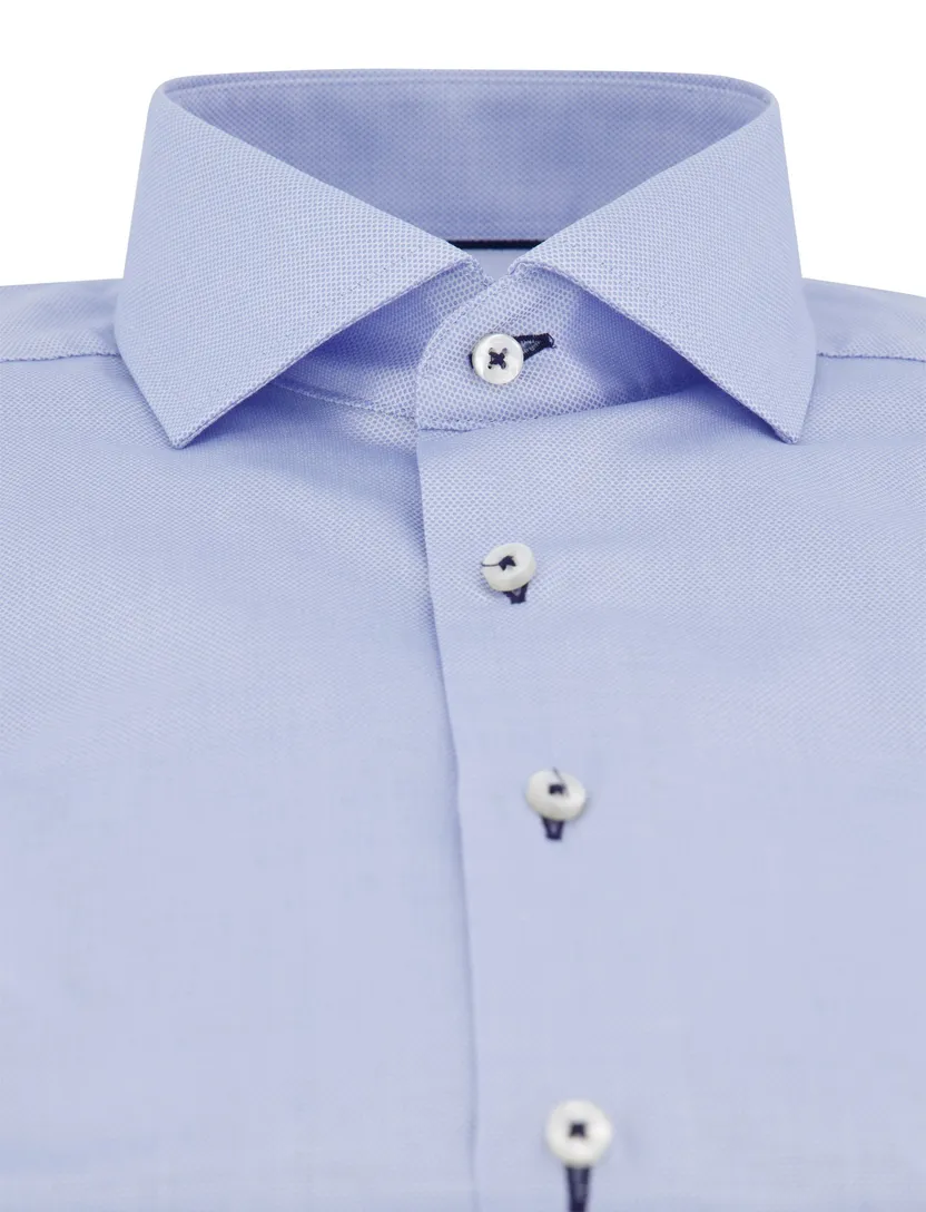 Eterna overhemd lichtblauw lange mouwen modern fit